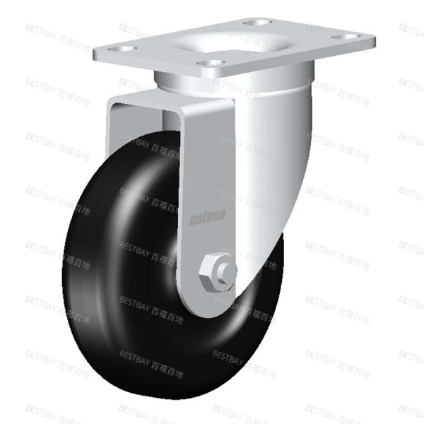 科顺脚轮 COLSON 2系列4寸平底活动聚烯烃脚轮(一体滚珠) 2-4646-535