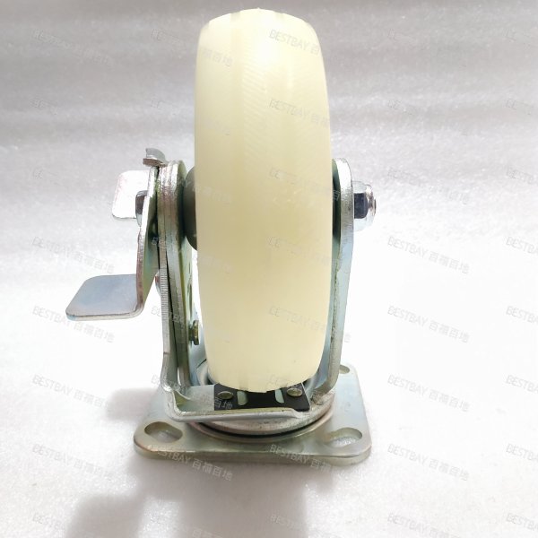 路威脚轮 ROLVE 40系列6寸平底活动尼龙单刹脚轮(双轴承) 40-06101-3