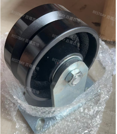 奥奔脚轮 ALBION 410系列6寸V槽球铁平底固定脚轮(双轴承) 410VM06529R